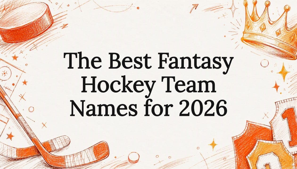 The Best Fantasy Hockey Team Names for 2026