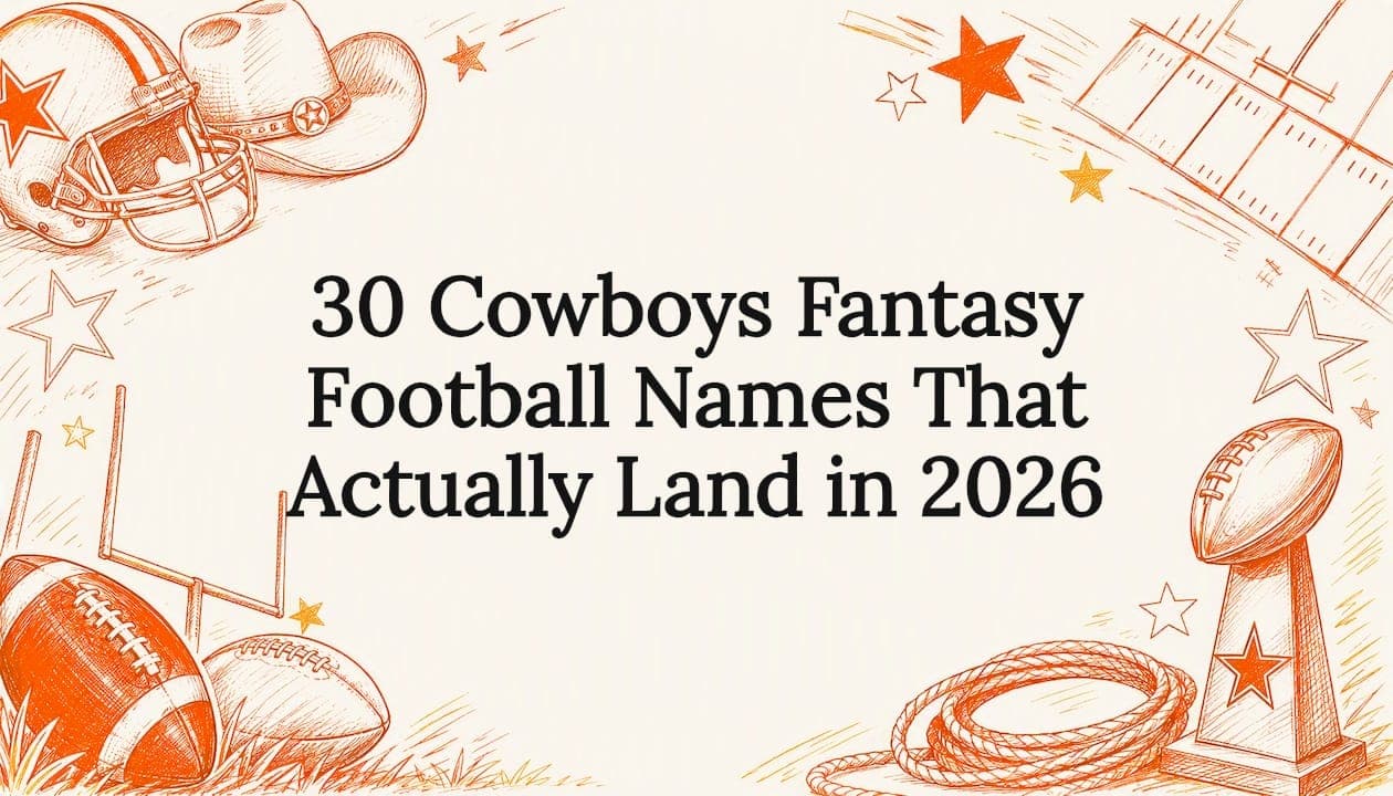 30 Cowboys Fantasy Football Names That Actually Land in 2026