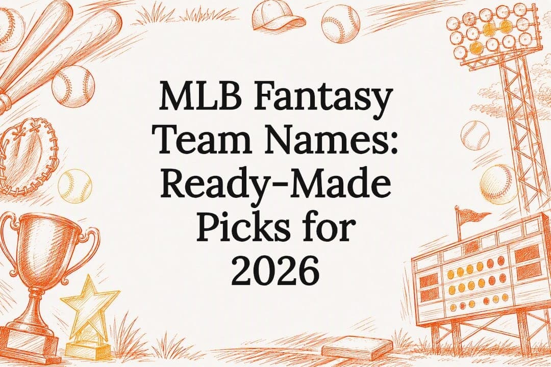 MLB Fantasy Team Names: Ready-Made Picks for 2026