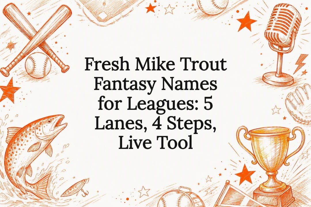 Fresh Mike Trout Fantasy Names for Leagues: 5 Lanes, 4 Steps, Live Tool
