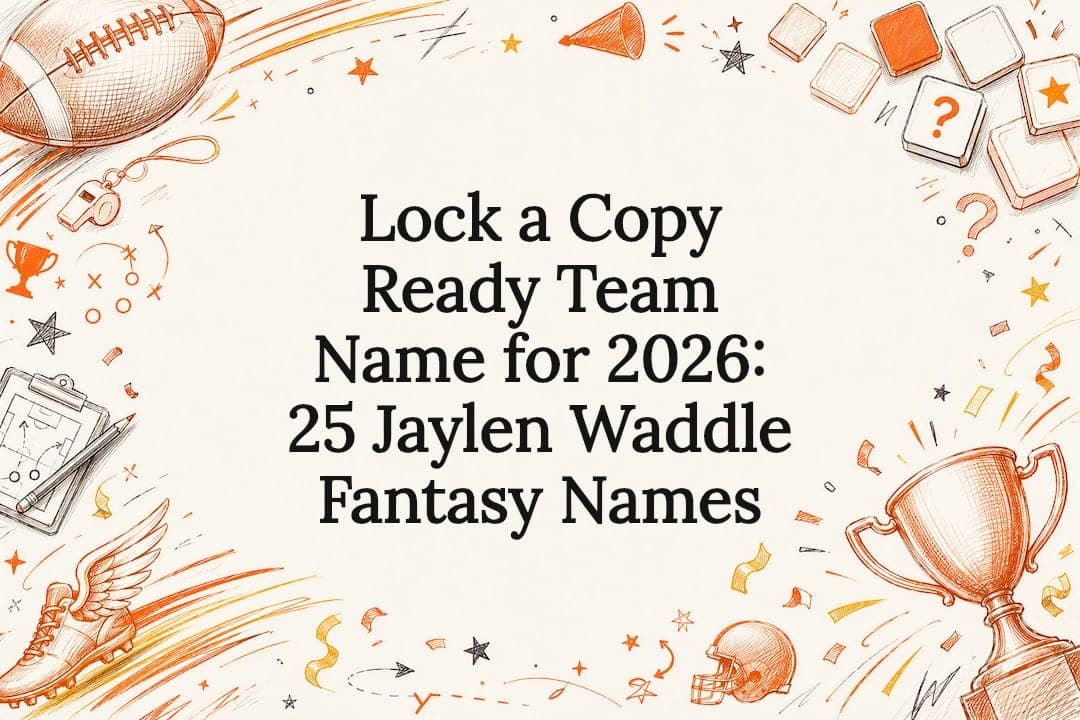 Lock a Copy Ready Team Name for 2026: 25 Jaylen Waddle Fantasy Names