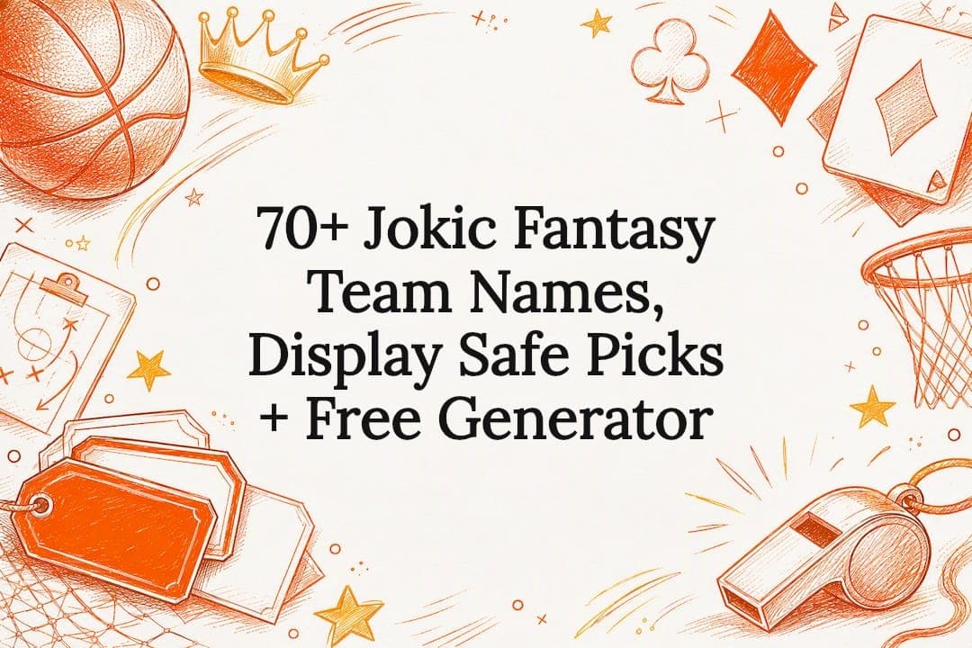 70+ Jokic Fantasy Team Names, Display Safe Picks + Free Generator