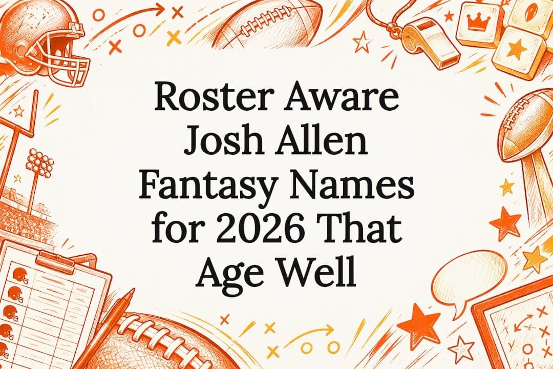 Roster Aware Josh Allen Fantasy Names for 2026 That Age Well