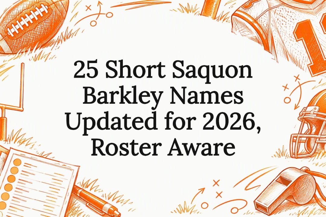 25 Short Saquon Barkley Names Updated for 2026, Roster Aware