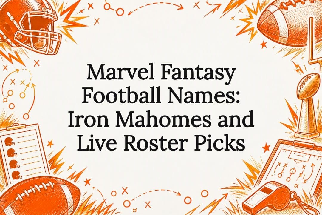 Marvel Fantasy Football Names: Iron Mahomes and Live Roster Picks