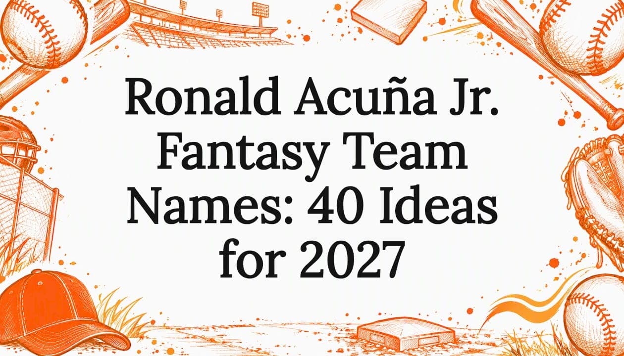 Ronald Acuña Jr. Fantasy Team Names: 40 Ideas for 2027